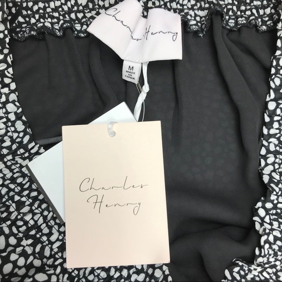 Charles Henry Off Shoulder Dress Medium - Picture 7 of 7